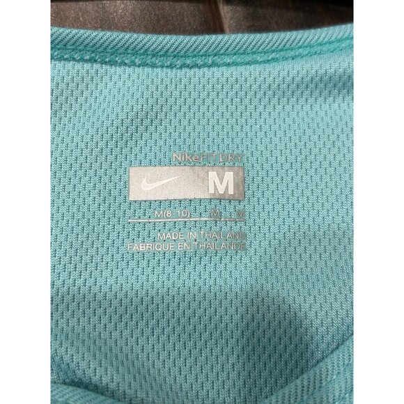Nike Fit Dry Sleeveless V-Neck Athletic Tank Top Teal Womens Activewear Sz Mediu - Picture 5 of 10